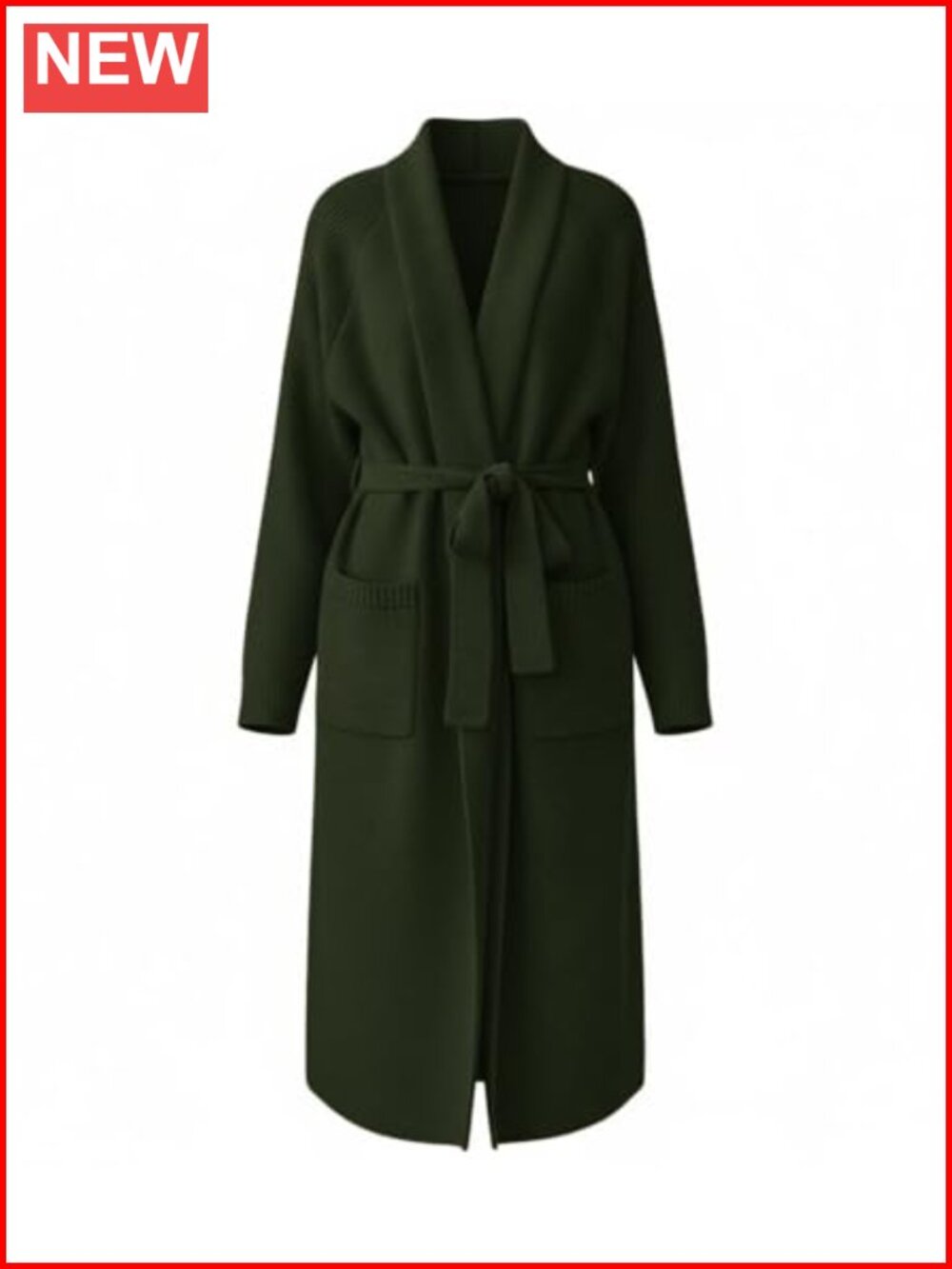 Chunky Knit Open Front Long Cardigan Sweater for Women